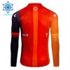 Maglia 2024 INEOS Grenadiers Manica Lunga Winter Invernale Arancia